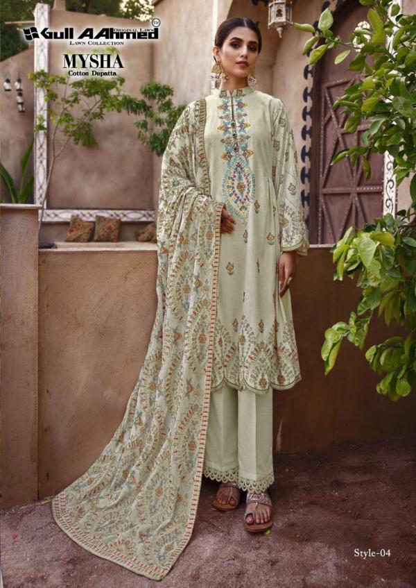 Gulahmed Mysha Vol-1 Lawn Cotton Designer Exclusive Dress Material